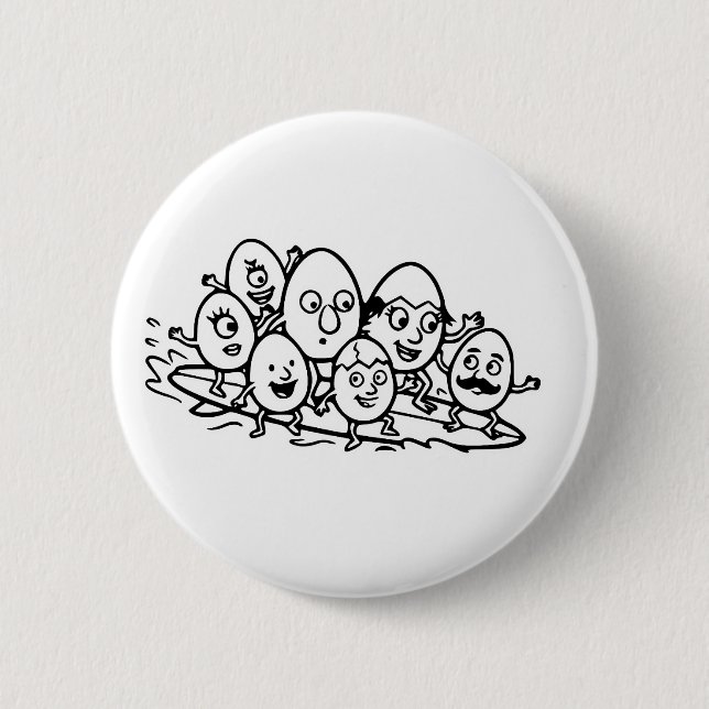 RG RA Egg Art 2 Inch Round Button (Front)