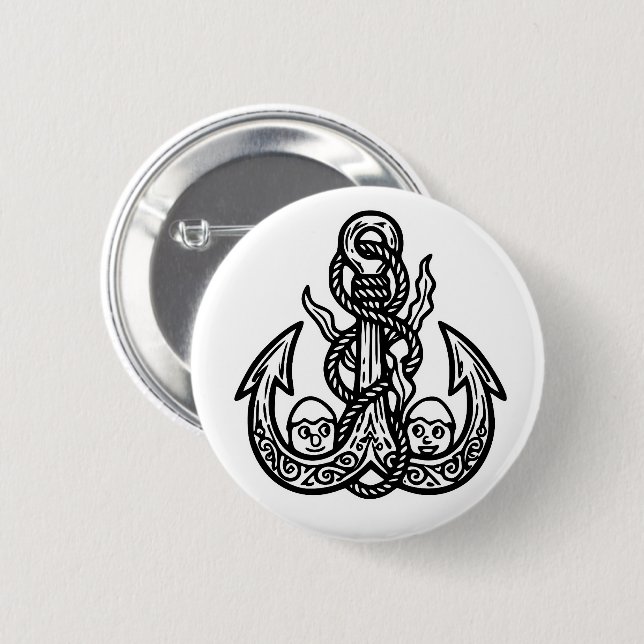 RG RA Egg Art 2 Inch Round Button (Front & Back)