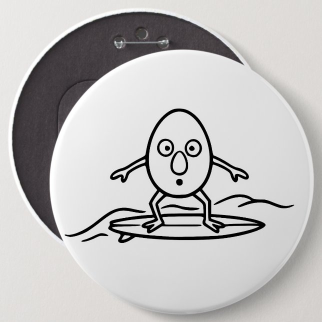RG RA Egg Art 6 Inch Round Button (Front & Back)