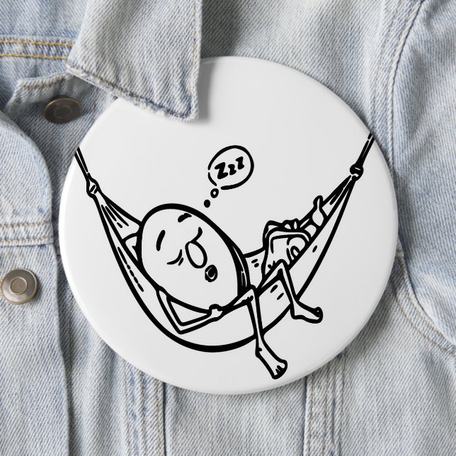 RG RA Egg Art 6 Inch Round Button (In Situ)