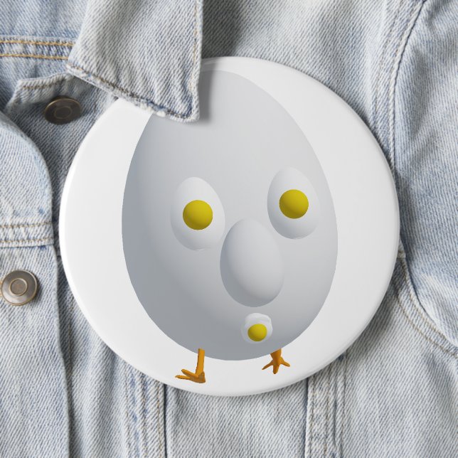 RG RA Egg Art 6 Inch Round Button (In Situ)