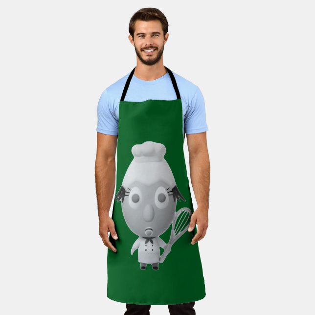 RG RA Egg Art Apron (Worn)