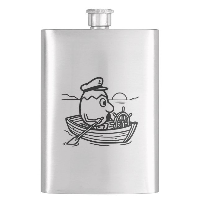 RG RA Egg Art Hip Flask (Front)