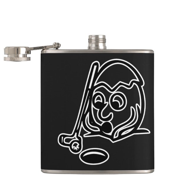RG RA Egg Art Hip Flask (Opened)