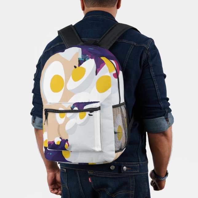 RG RA Egg Art Printed Backpack (Insitu (Model))