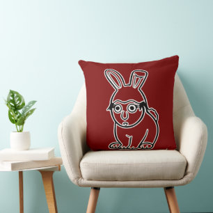 RG RA Egg Art Throw Pillow
