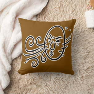 RG RA Egg Art Throw Pillow