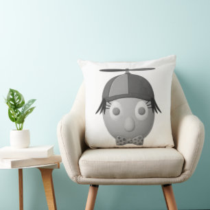 RG RA Egg Art Throw Pillow