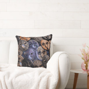 RG RA Egg Art Throw Pillow