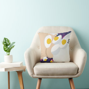 RG RA Egg Art Throw Pillow