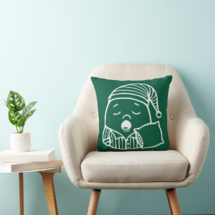 RG RA Egg Art Throw Pillow