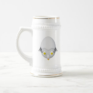 RG & RA Quirky Egg Character Cute Design Beer Stein