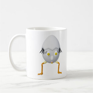 RG & RA Quirky Egg Character Cute Design Coffee Mug