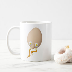 RG & RA Quirky Egg Character Cute Design Coffee Mug