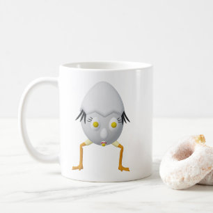 RG & RA Quirky Egg Character Cute Design Coffee Mug