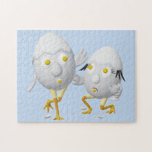RG & RA Quirky Egg Character Cute Design Jigsaw Puzzle