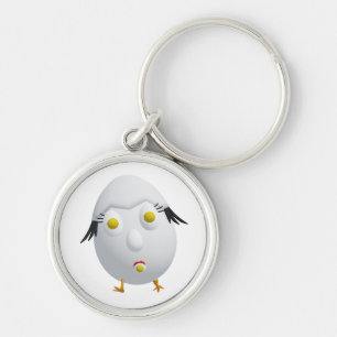 RG & RA Quirky Egg Character Cute Design Keychain