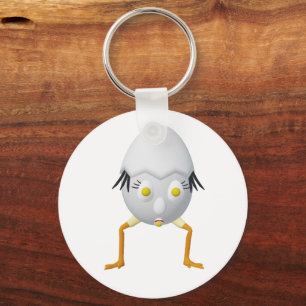 RG & RA Quirky Egg Character Cute Design Keychain
