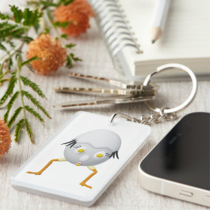 RG & RA Quirky Egg Character Cute Design Keychain