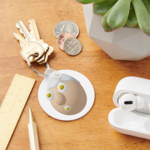 RG & RA Quirky Egg Character Cute Design Keychain