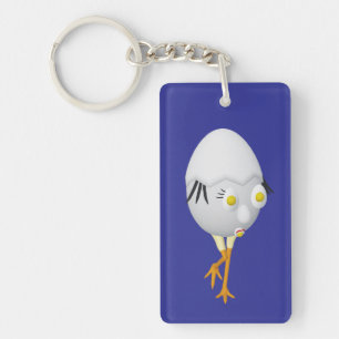 RG & RA Quirky Egg Character Cute Design Keychain