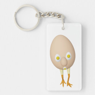 RG & RA Quirky Egg Character Cute Design Keychain