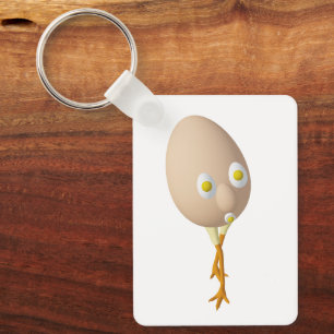 RG & RA Quirky Egg Character Cute Design Keychain