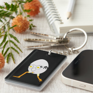RG & RA Quirky Egg Character Cute Design Keychain