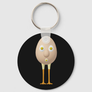 RG & RA Quirky Egg Character Cute Design Keychain