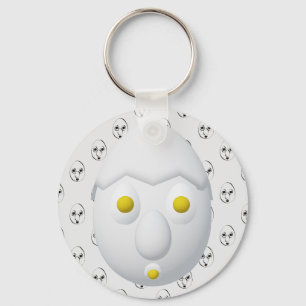 RG & RA Quirky Egg Character Cute Design Keychain