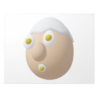 RG & RA Quirky Egg Character Cute Design Notepad