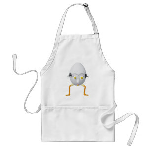 RG & RA Quirky Egg Character Cute Design Standard Apron