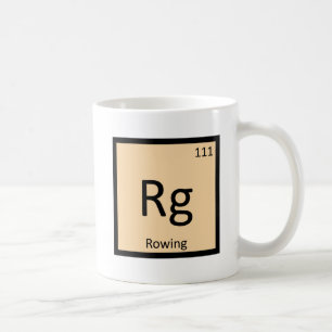 Rg - Rowing Sports Chemistry Periodic Table Symbol Coffee Mug