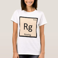 Rg - Rowing Sports Chemistry Periodic Table Symbol