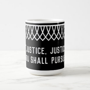 RGB Lace Collared Justice, Justice U Shall Pursue Coffee Mug