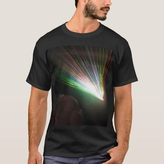 RGB laser beams T-Shirt (Front)