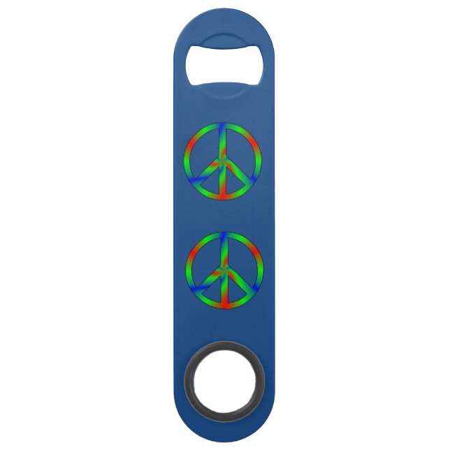 RGB Peace Sign Speed Bottle Opener (Back)