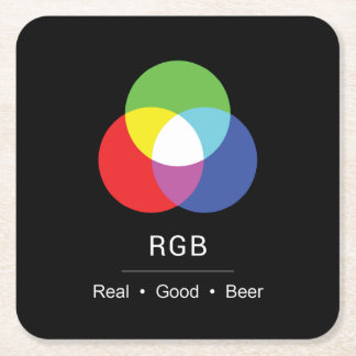 RGB Really Good Beer Designer's Coaster