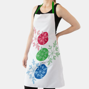 RGB Snowflakes Apron
