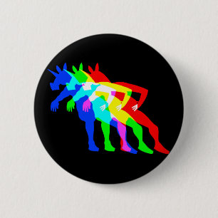 RGB Unicorn V02 2 Inch Round Button