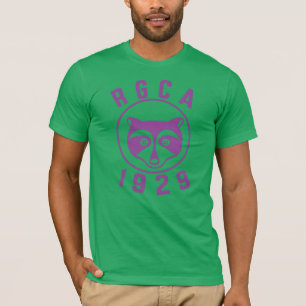 RGCA T-shirt basique pour hommes avec logo violet
