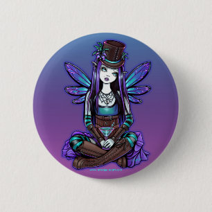 "Rhapsody" Gothic Absinthe Fairy Art Button