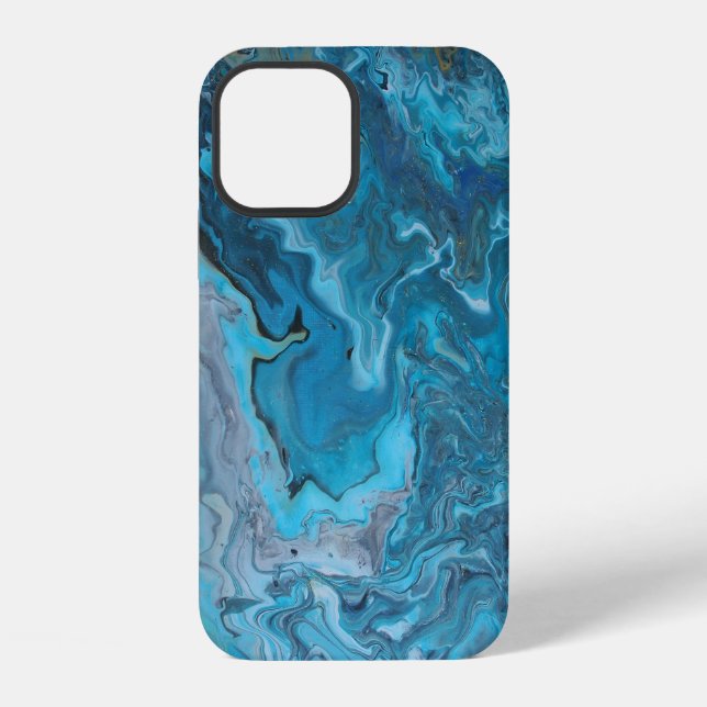 Rhapsody in Turquoise iPhone Case (Back)