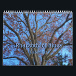 Rhapsody of Blues - Calendar<br><div class="desc">Blue is my favourite colour. Is it yours, too? Or perhaps someone you know... As you follow the seasons with this calendar, you will discover landscapes, flowers, and wildlife that share the colour blue. Take in the pale blue light following a snowstorm, a Bluejay twosome (I call this photo "The...</div>