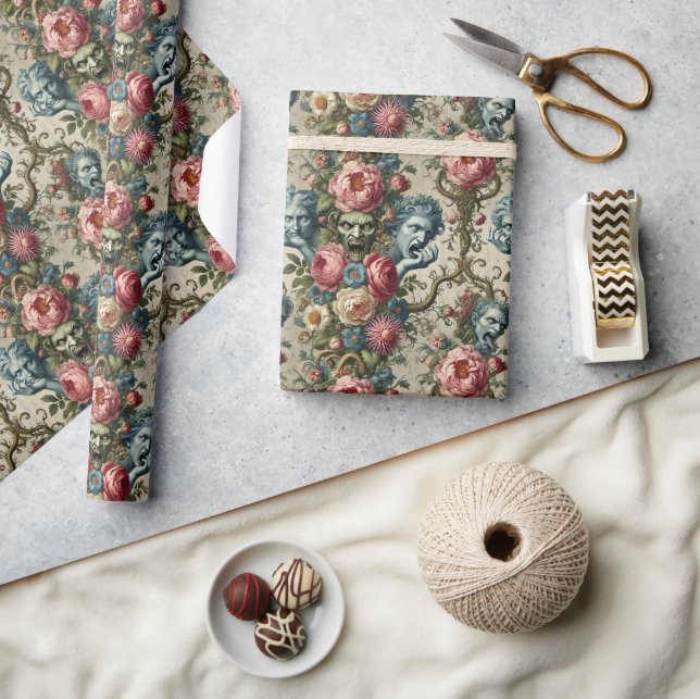 Rhapsody Road – Gothic Floral  Wrapping Paper (Crafts)