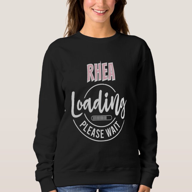 Rhea Custom Personalized Baby Loading Shower Arriv Sweatshirt (Front)