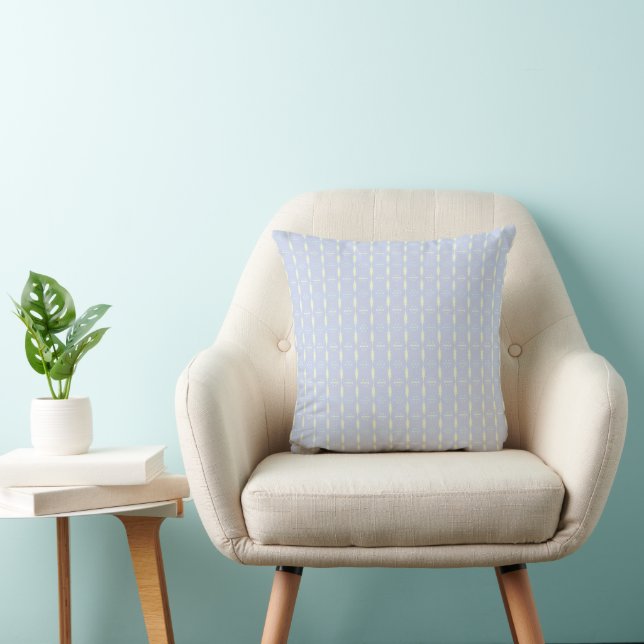 Rhémina – Soft Lavender Rhythm Decorative Cushion (Chair)