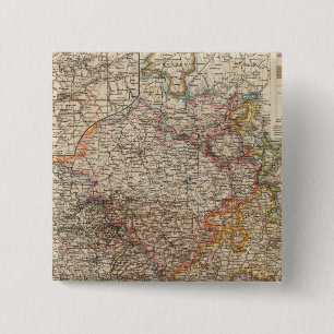 Rhenish Prussia, Westphalia, HesseNassau 2 Inch Square Button
