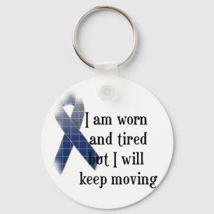 Rheumatoid Arthritis Awareness :: I am worn and... Keychain