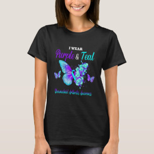 Rheumatoid Arthritis Awareness I Wear Teal And Pur T-Shirt